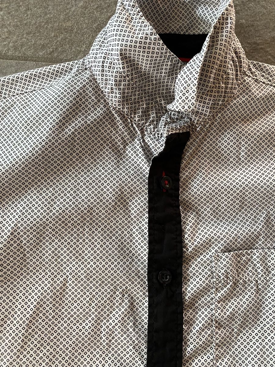 Camicie, T-shirt & Polo: Knabenhemd Gr 164 Baumwolle schwarz weiß – Nuovo e nell'imballaggio originale da Wetzikon ZH venduto da Louisiana-Girl 1
