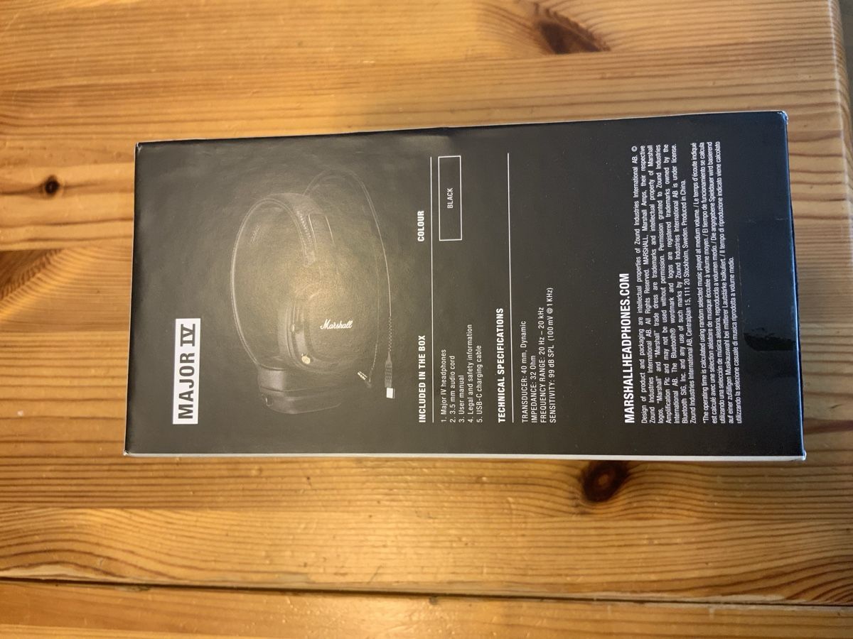 Marshall Kopfhörer: Marshall Major IV Kopfhöhrer Bluetooth Schwarz – Neu (gemäss Beschreibung) aus Ostermundigen von Bolette 6