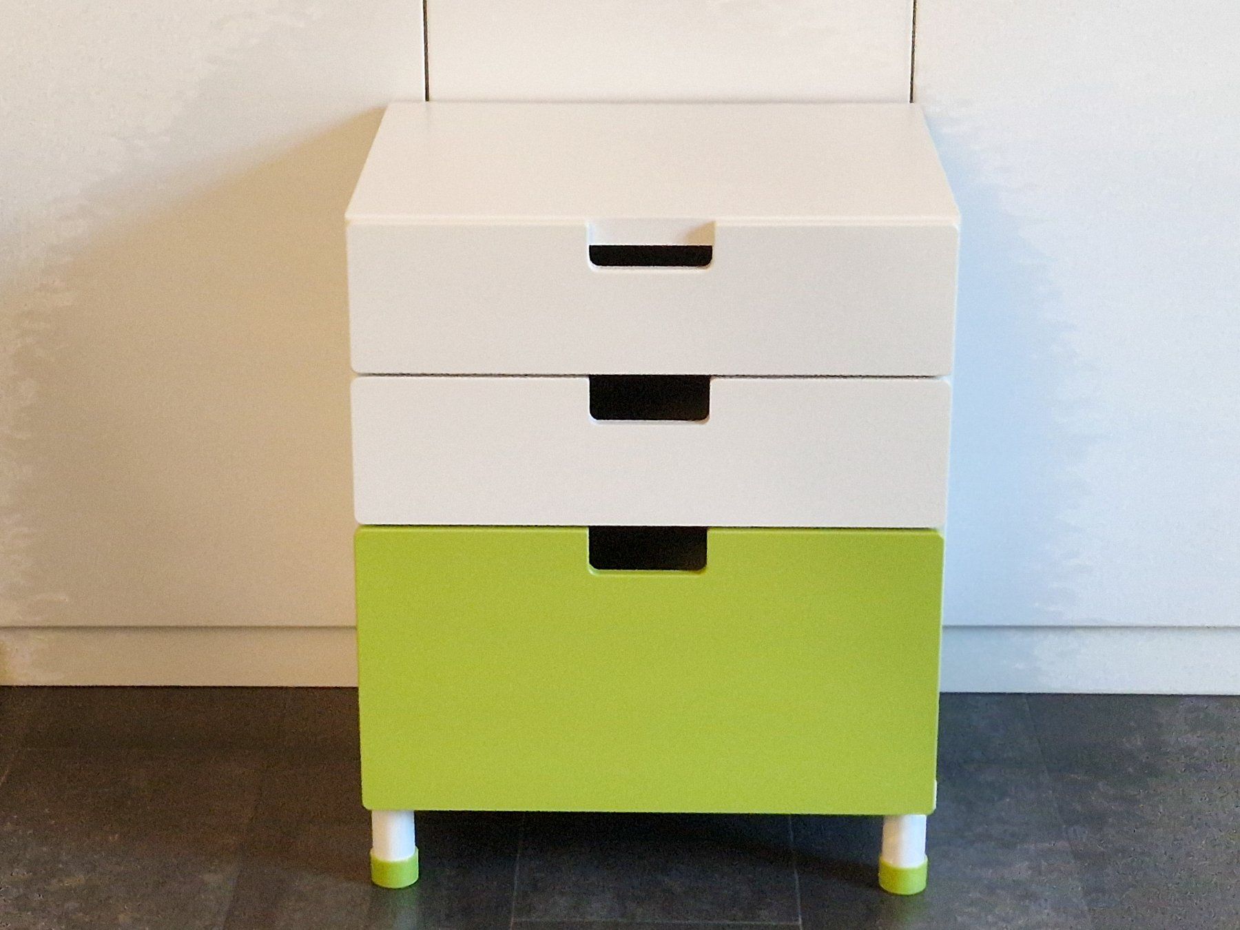 Ikea Kommoden: IKEA STUVA Kommode grün/weiss mit 3 Schubladen – Gebraucht aus Rämismühle von
