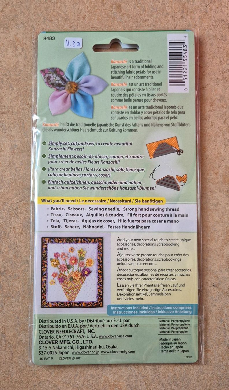 Sciablone: Kanzashi-Blumen-Schablone – Nuovo e nell'imballaggio originale da Emmenbrücke venduto da Levira8 1