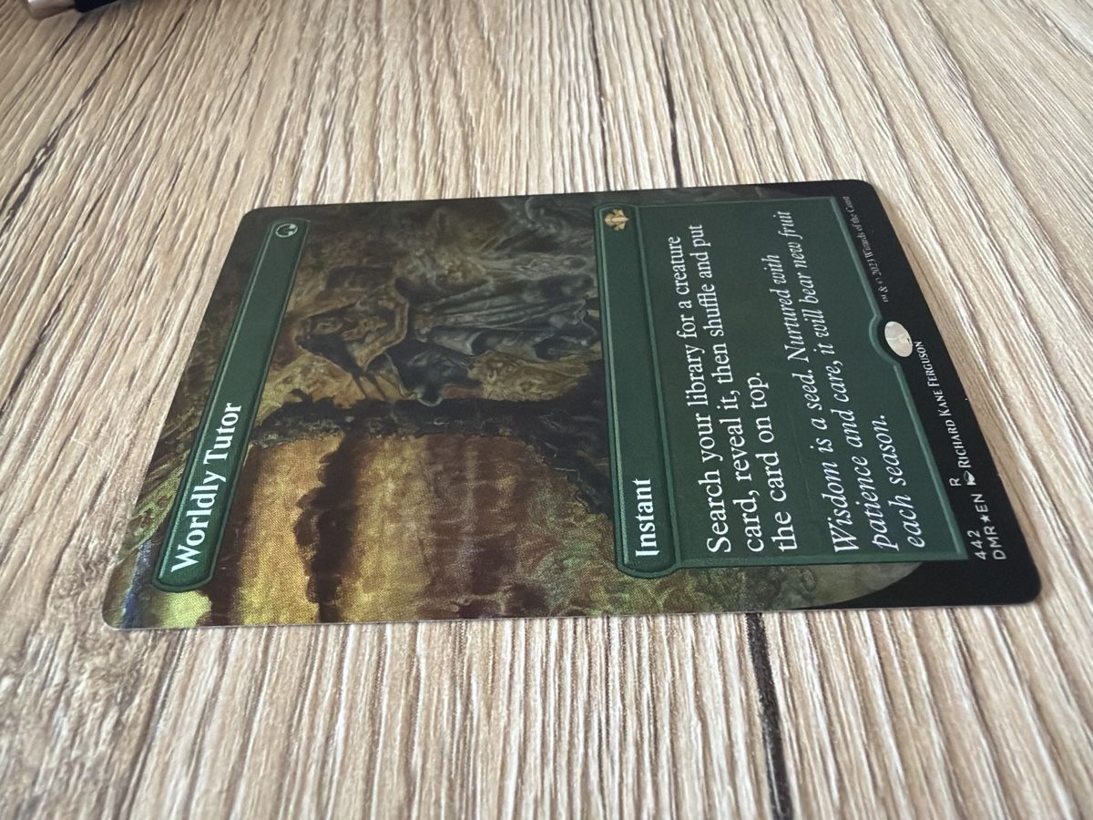 Magic The Gathering Carte collezionabili: Magic the Gathering: Worldly Tutor - Borderless Foil, NM – Usato da St. Gallen venduto da lob_bkw9 1