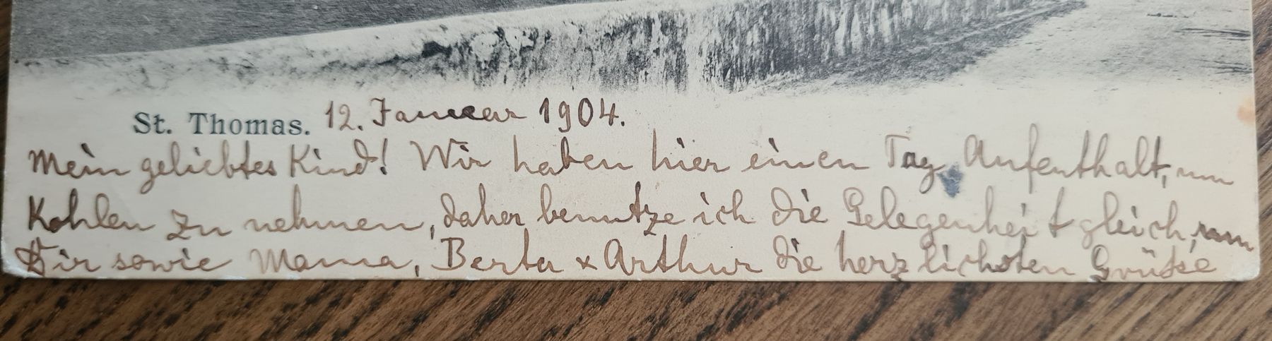 Cartoline postali: St. Thomas, heute US Jungferninseln 1904 – Usato da Ebikon venduto da Donar50 1