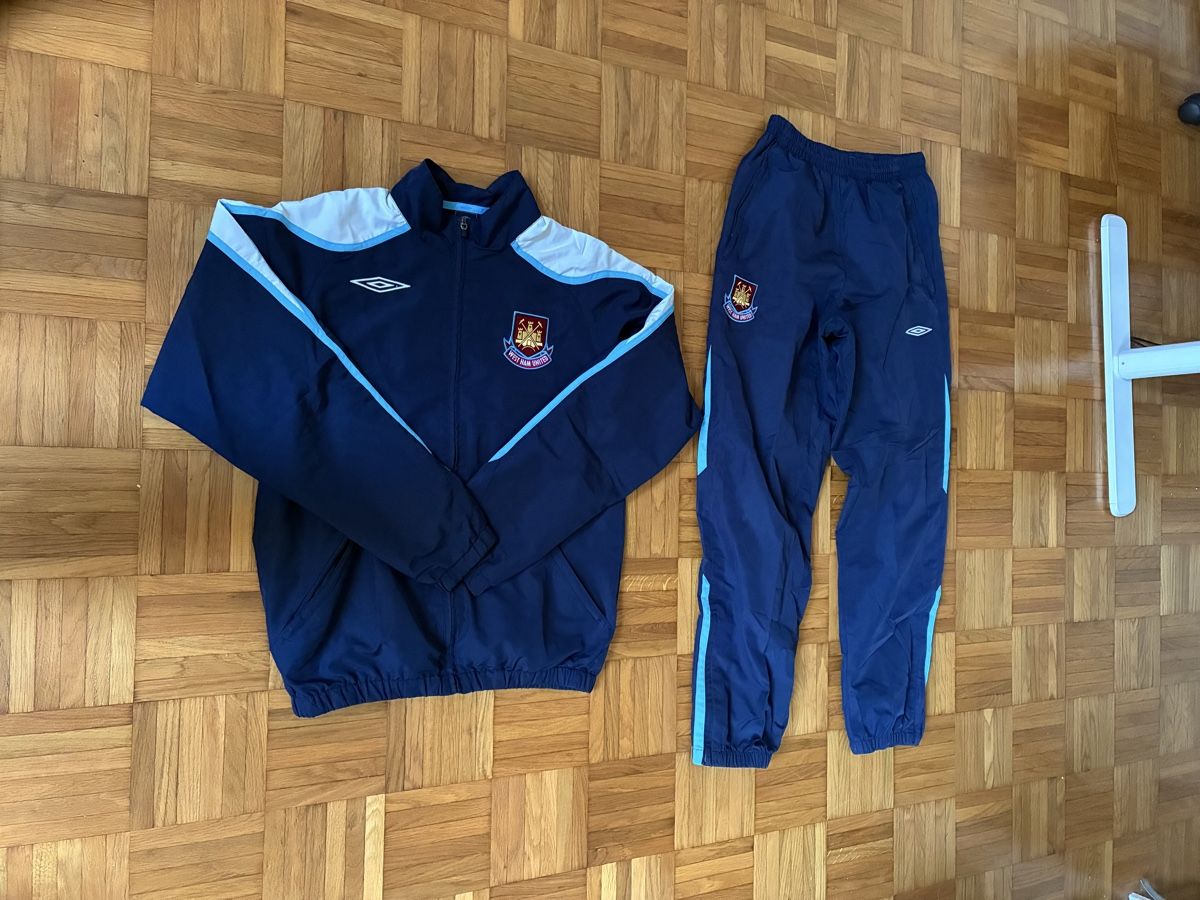 Short De Foot Umbro West Ham United Blanc – Homme Taille S – Occasion état Correct