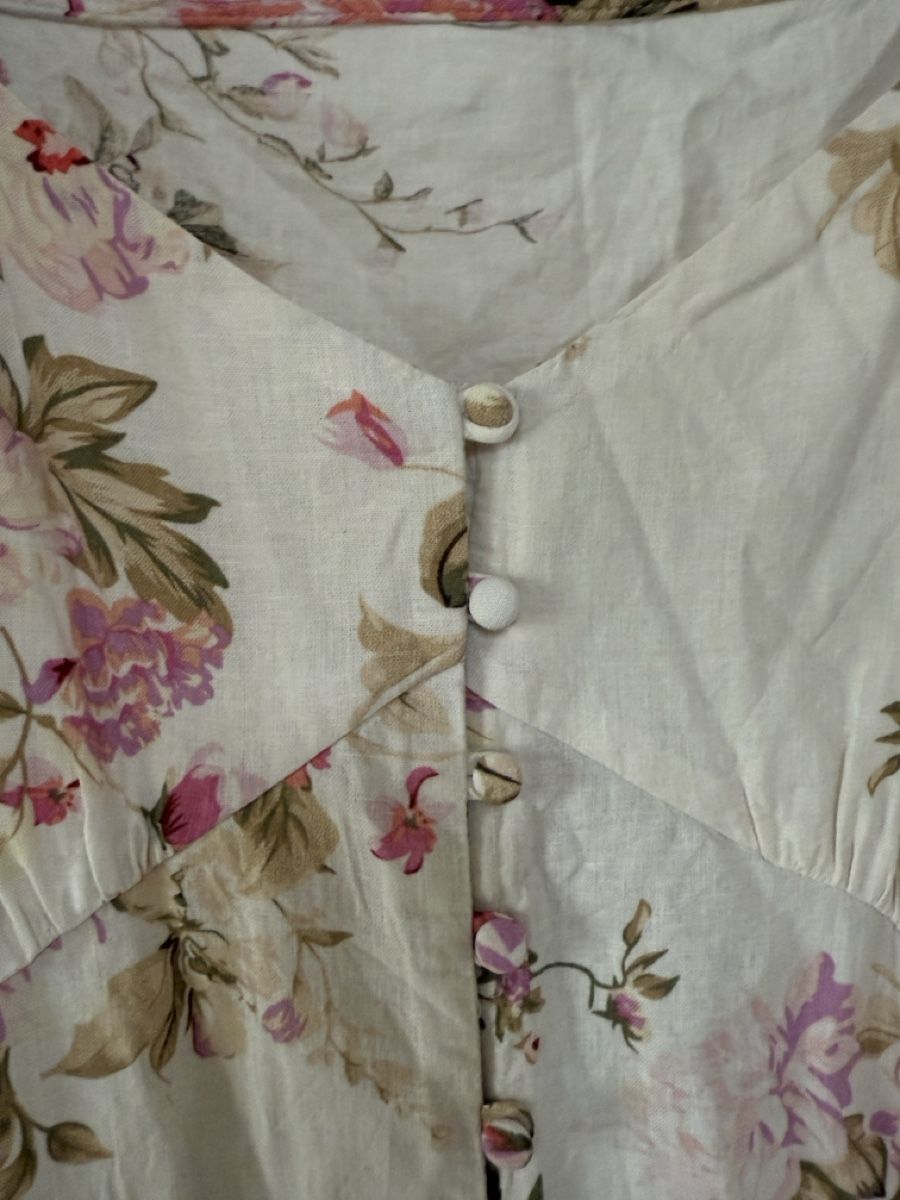 Mango Vestiti: Mango Leinenkleid mit floralem Print – Nuovo (secondo la descrizione) da Sarmenstorf venduto da Nathaliie_21 3
