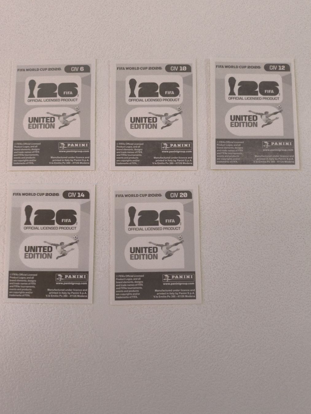 Panini Sammelbilder & Trading cards: Panini FIFA Sticker set CIV – Neu (gemäss Beschreibung) aus Effingen von Sublime83 1