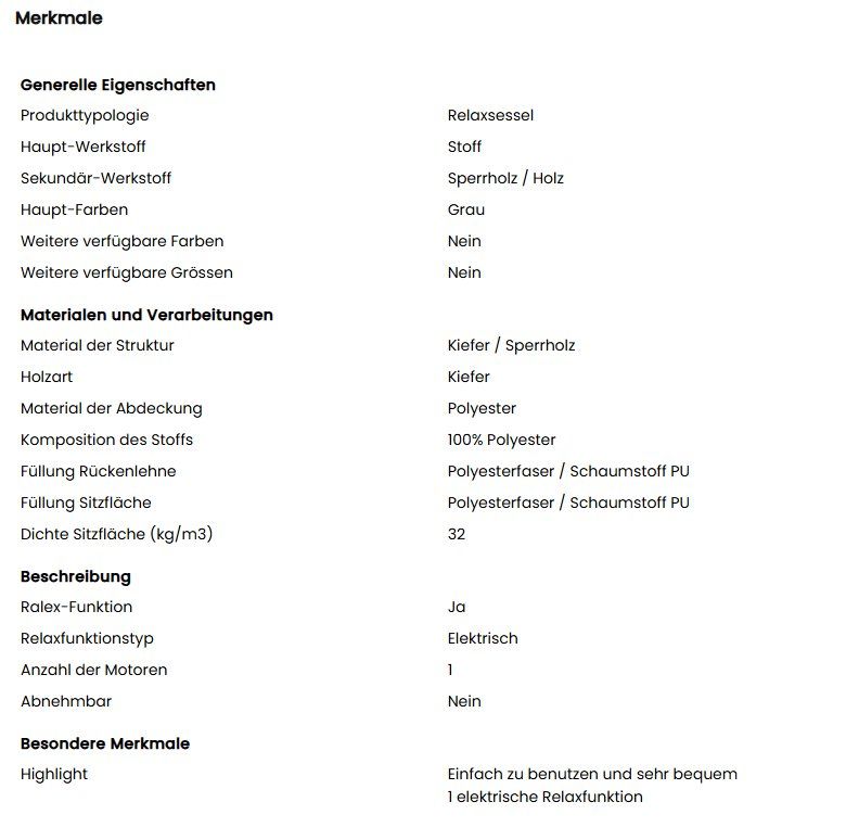 Divani: Elektrische Relax 3er Sofa + Sessel, neu – Nuovo (secondo la descrizione) da Birmensdorf ZH venduto da ane_6q7r 7