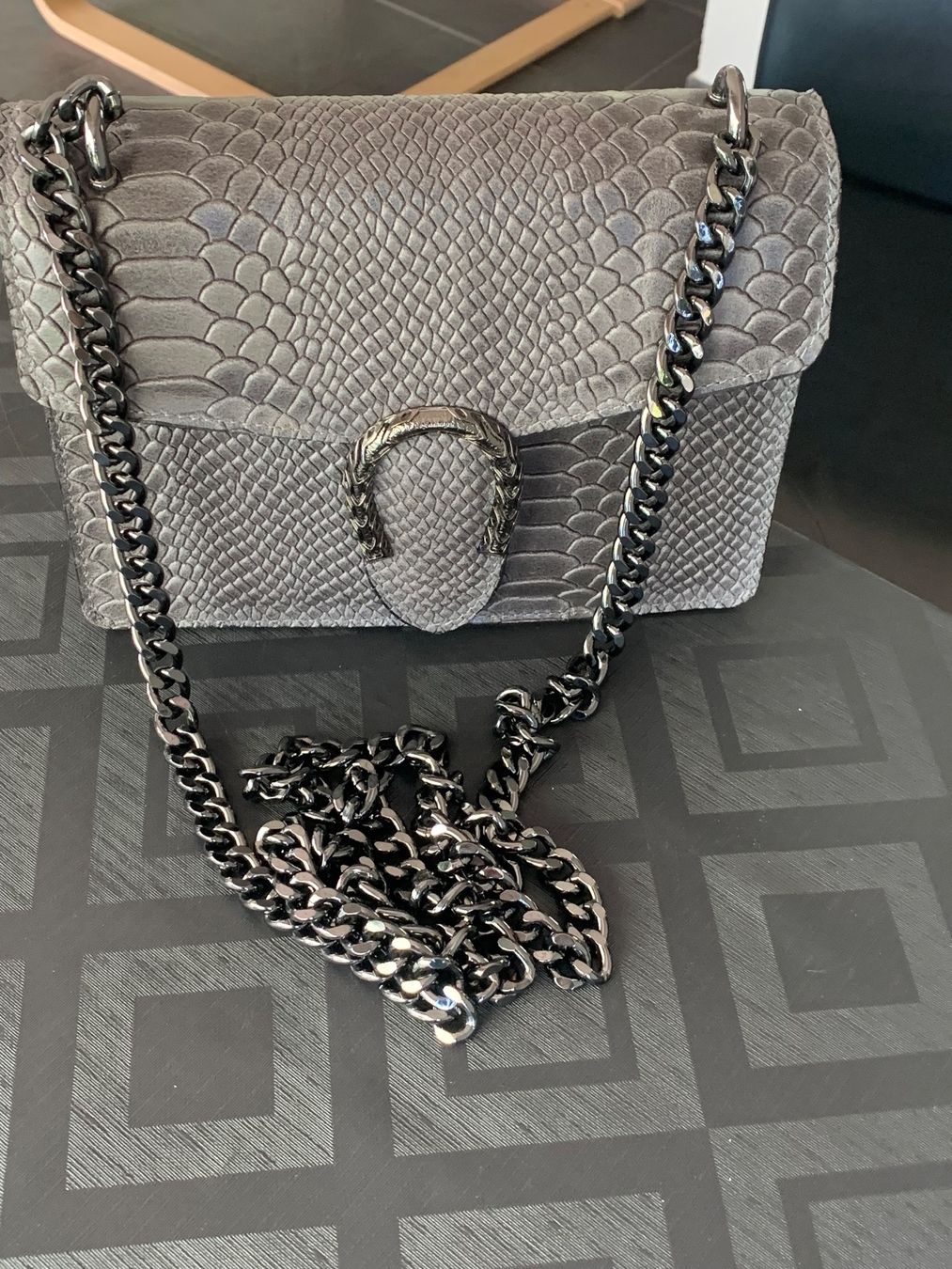 Borse da donna: Sac en cuir gris anthracite – Nuovo (secondo la descrizione) da Fully venduto da Sassa68 1