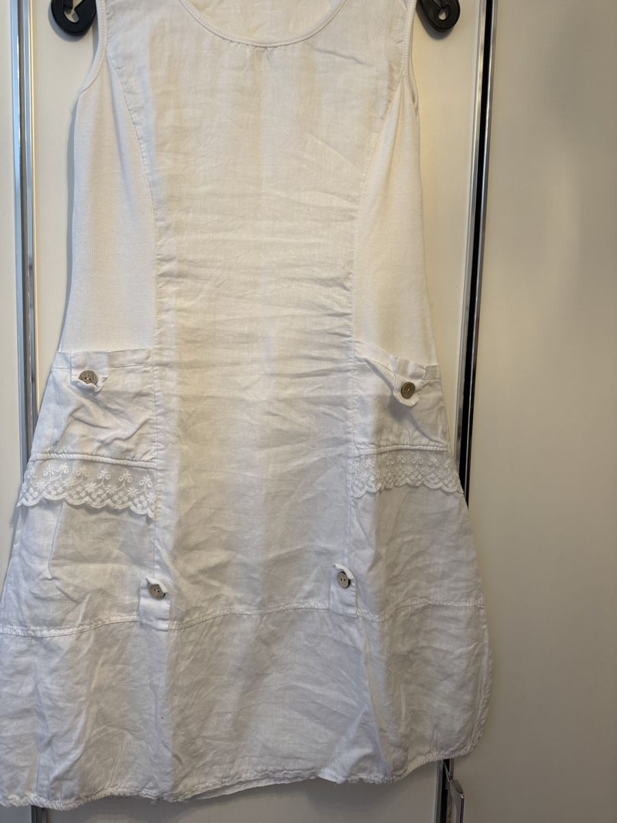 Vestiti: Sommer Kleid 100% Leinen Gr.M – Usato da Pfungen venduto da Outlet64 1