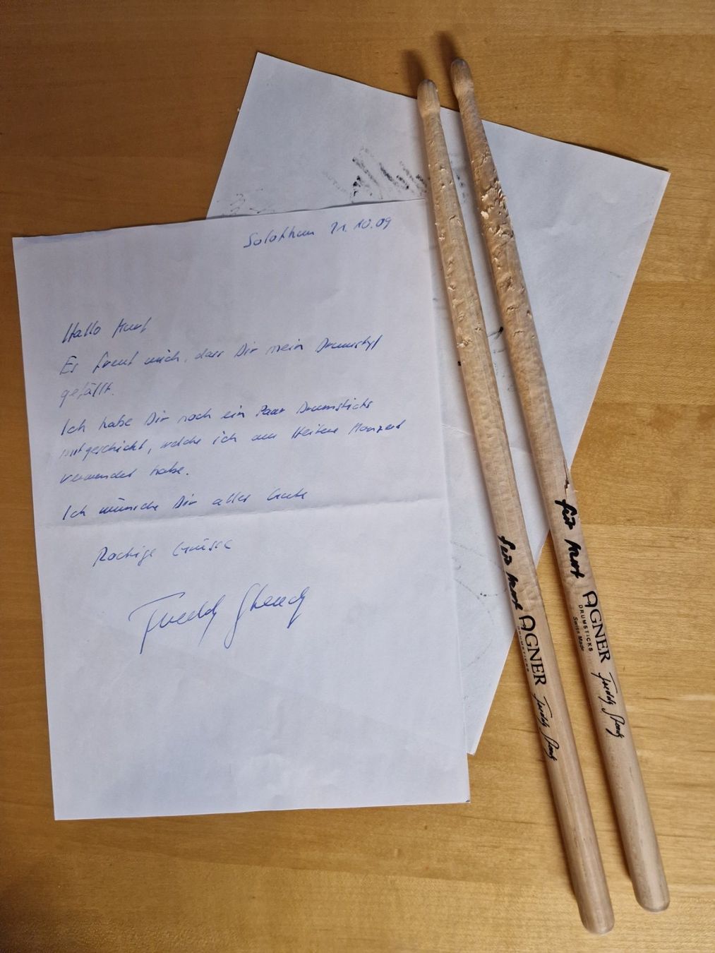 Autogramme: Krokus, 5 Original Autogramme mit Drummer Sticks – Gebraucht aus Salmsach von aacs65 2