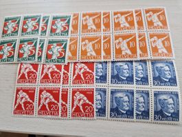PJ 1932, 4er Blöcke postfrisch, ab 1.-