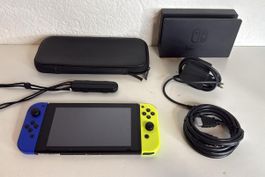 Nintendo Switch Console Blue Yellow with Accessories