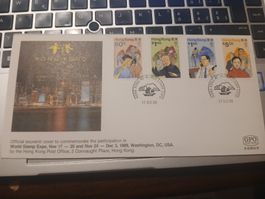 Enveloppe philatélique Hong Kong 1989 état neuf