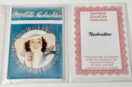 Coca-Cola Blechpostkarte  mit Zertifikat (03)