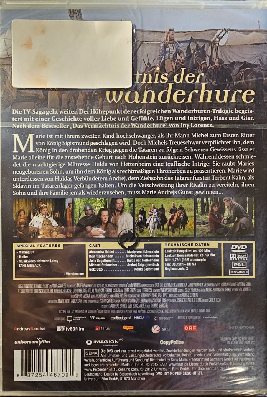 Tutti i DVDs: Das Vermächtnis der Wanderhure – Nuovo e nell'imballaggio originale da Wahlen b. Laufen venduto da Cg10 1