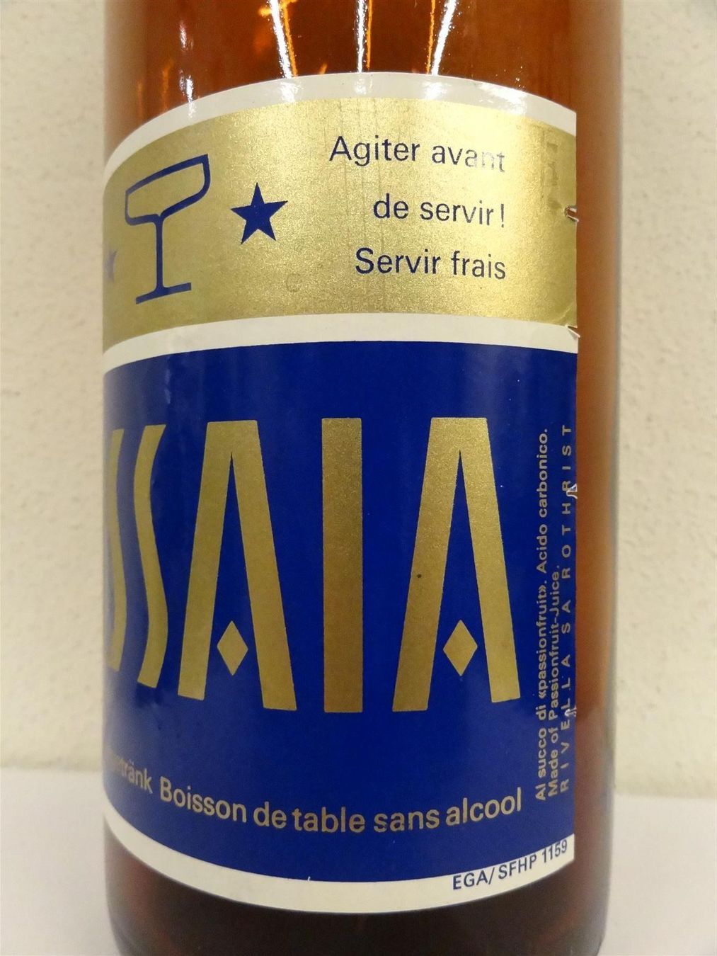 Rivella Bicchieri, Caraffe & Bottiglie: alte Flasche PASSAIA 1965 BÜLACH RIVELLA – Usato da Kerzers venduto da Flaschenposten 4