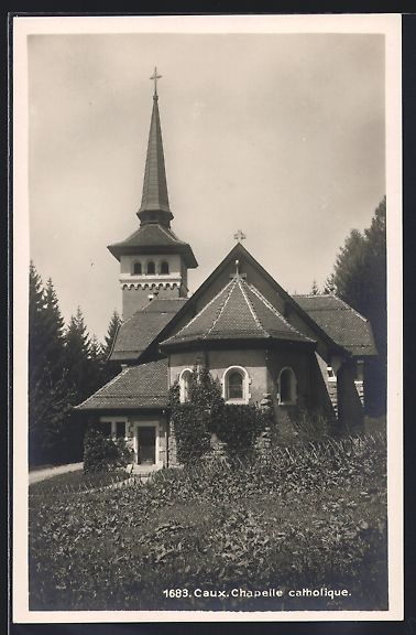 Cartoline postali: AK Caux, Chapelle catholique – Usato da Berlin venduto da bartko-reher