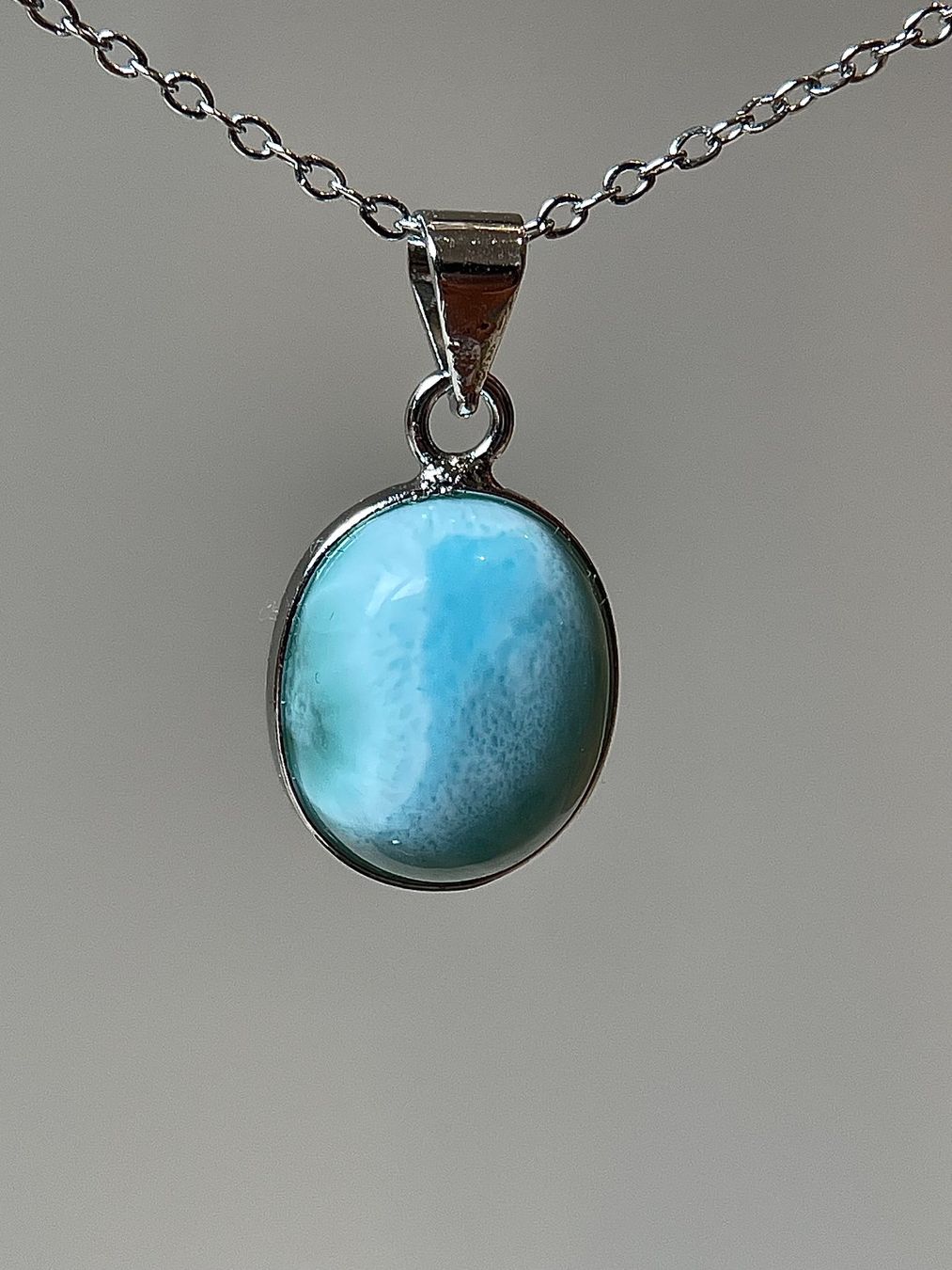 Anhänger: Larimar-Cabochon-02 – Neu und originalverpackt aus Schiers von sisikristall 5