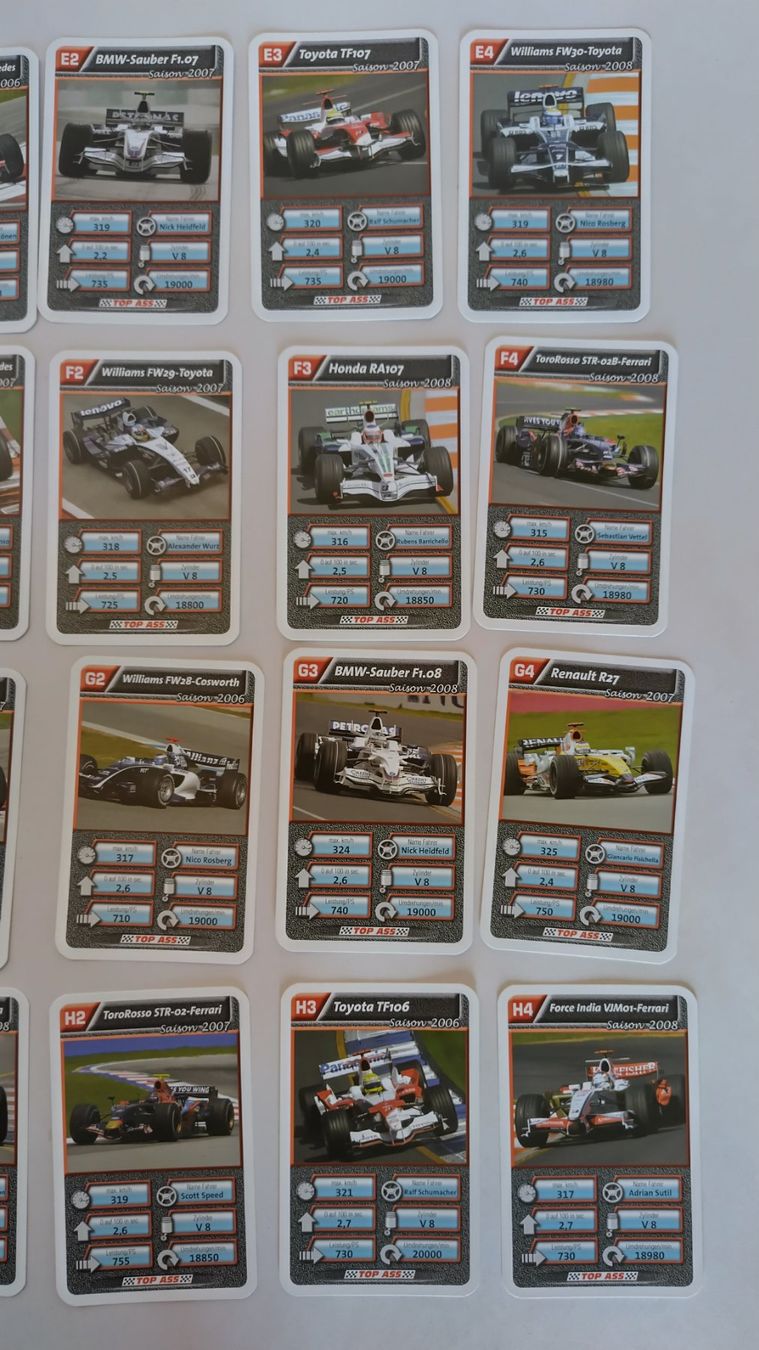Spiele: TOP ASS Auto Quartett - Formel 1 / 32 Karten ab Fr. 1.- – Gebraucht aus Bellach von JingleJerry 4