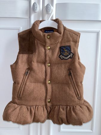 Ralph Lauren girls down Daunen vest Jacke jacket Jäckli 6 Y