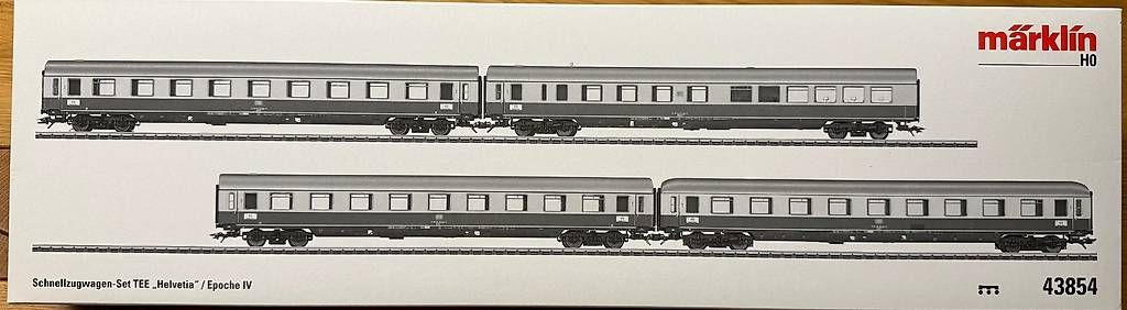 Märklin Modellini di ferrovie: Märklin TEE-Helvetia komplett – Usato da Biberstein venduto da Aerosmith 3