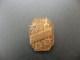 Altes Abzeichen Schützenfest Ehrenmledung Rigi Klösterli