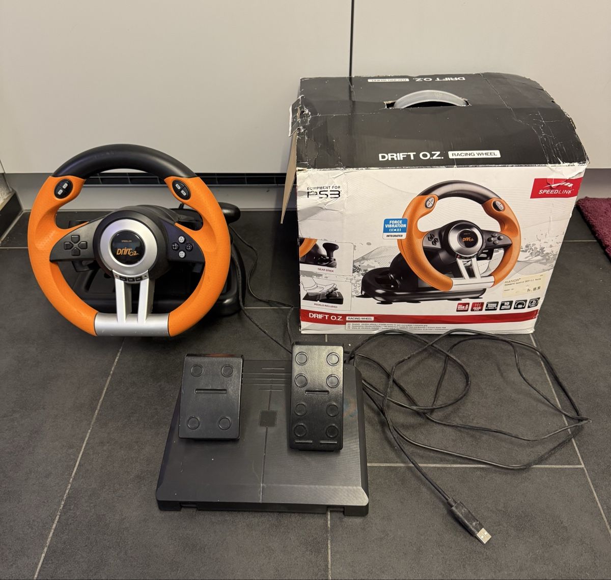 Controller: Speedlink Drift O.Z. Racing Wheel (PC,PS3) – Usato da Herisau venduto da Seyashop1