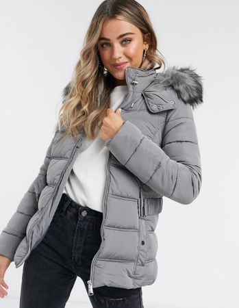 NEU Newlook Stylische Winterjacke gr 38 mit Gürtel