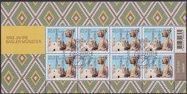 2019, Nr.1745 Zierbogen (Münster) mit Ersttags-Stempel.