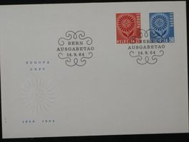 Werbemarken Europa FDC 1964 Nr. 410 + 411 "Margerite"