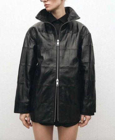 MANGO Lederjacke / Echtleder