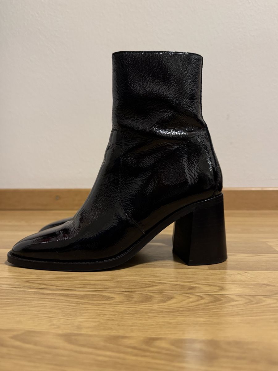 Scarpe da donna: Minelli Damen Lederstiefel Schwarz – Usato da Zürich venduto da alexandragarcia1