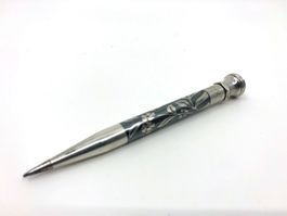 Bleistift, 900 Silber & Niello, «Handy» Sehr schön gefertigt