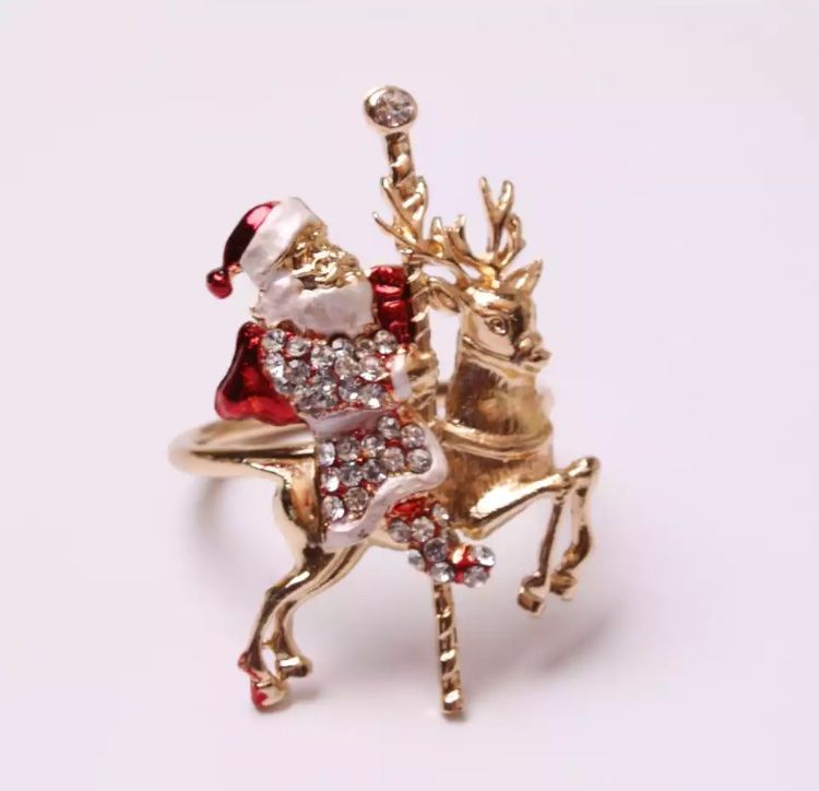 Tutte le decorazioni: Serviettenring Weihnachtsmann – Nuovo e nell'imballaggio originale da Biel/Bienne venduto da Bolagol9