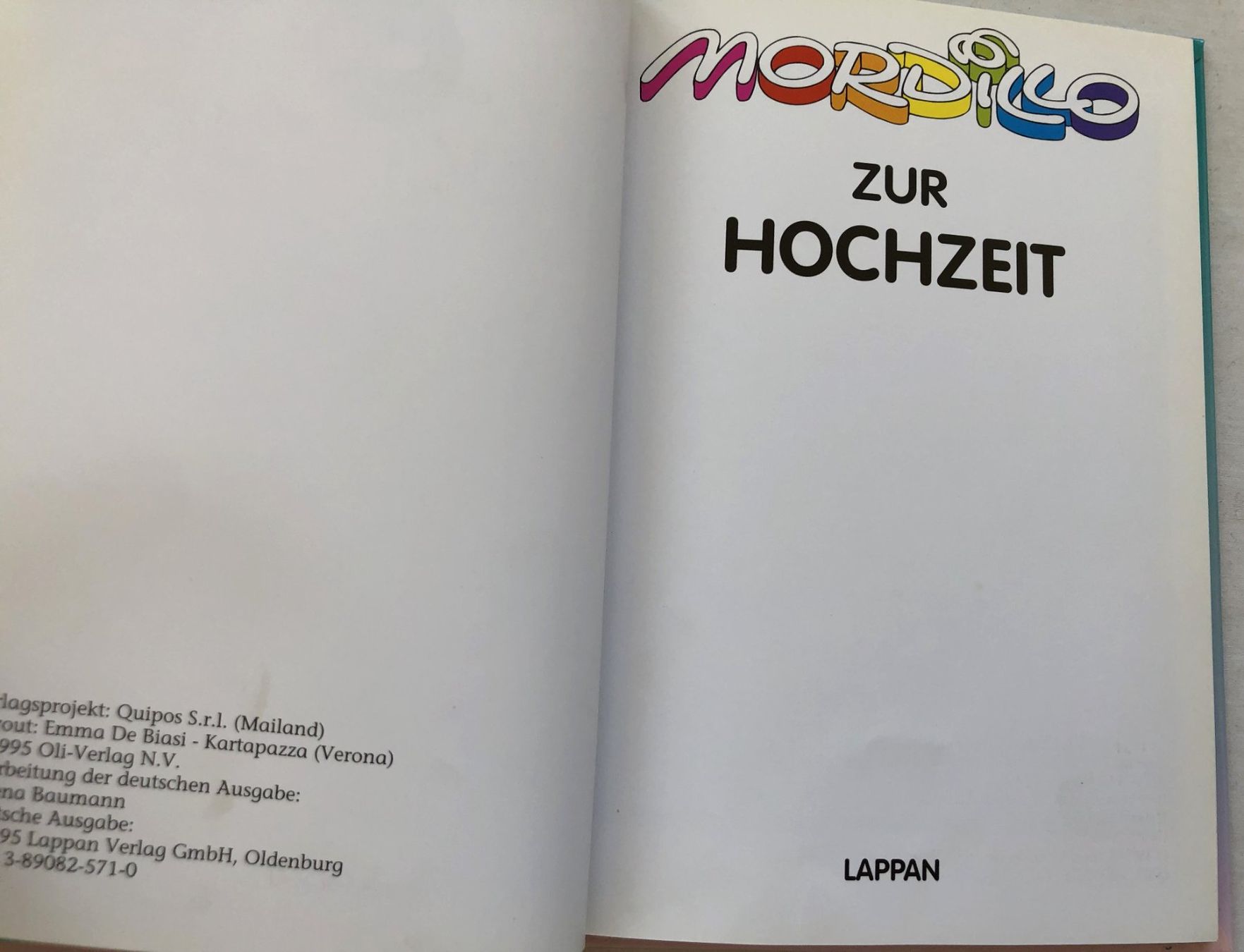 Fumetti: MORDILLO ZUR HOCHZEIT - Büchlein – Usato da Schaffhausen venduto da durruti 1