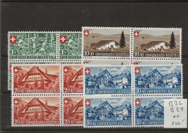 timbre Pro Patria 1945 B26 à B29 ** bloc de 4