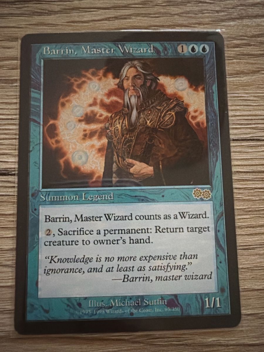 Magic The Gathering Sammelbilder & Trading cards: Magic the Gathering: Barrin Master Wizard, NM – Gebraucht aus St. Gallen von lob_bkw9