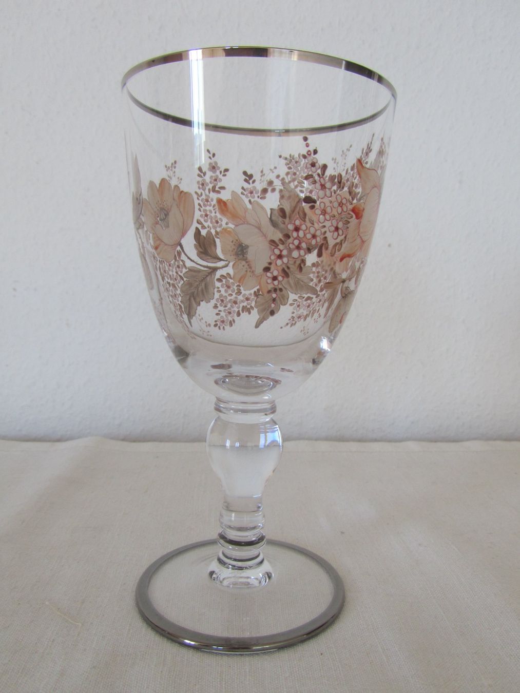 Bicchieri: Wein-Glas, versilbert, handgemalt – Usato da Seengen venduto da mikelele 2