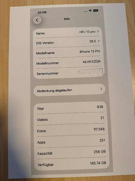 Apple Telefoni cellulari / Smartphones: iPhone 13 pro, 256 GB – Usato da Küssnacht am Rigi venduto da Jutzi 4