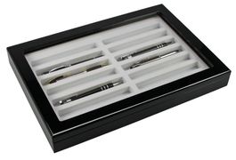 SAFE 5908 Sammelvitrine für 12 Schreibgeräte Kugelschreiber