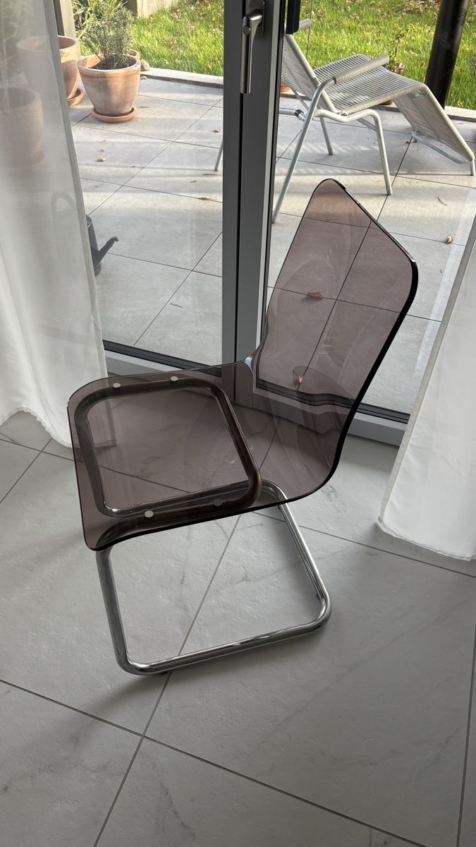 Sedie: vintage Freischwinger Stuhl Plexiglas – Usato da Seengen venduto da sa_land 1