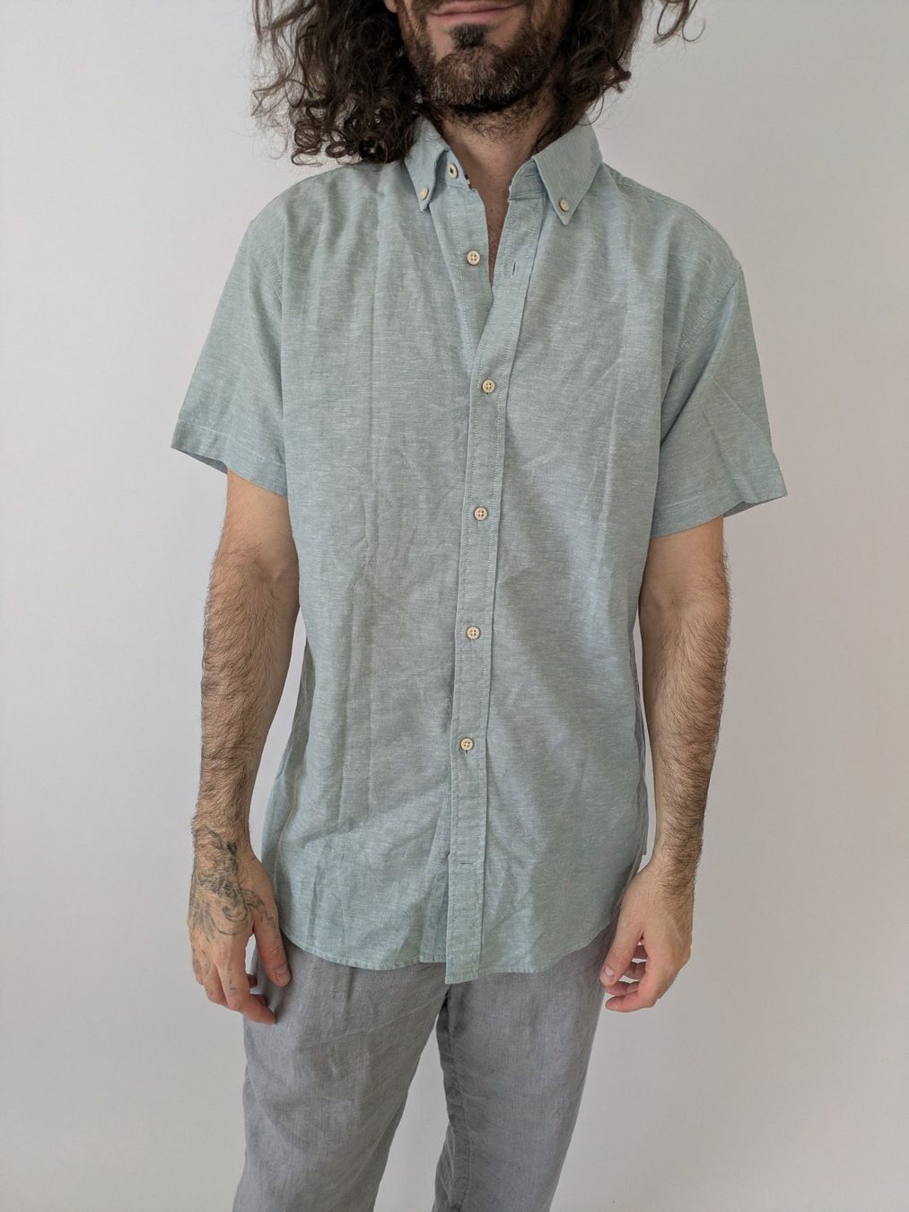 Camicie: Hemd von Jack & Jones Gr. M Hellblau Sommerlich-leicht – Usato da Rorschach venduto da joh_v2y2