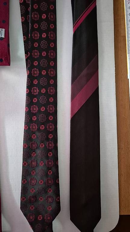 Cravatte: Vintage Herren Krawatten 4 Polyester & Seide – Usato da Zuerich venduto da Moysy 2