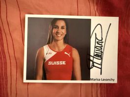 Autogrammkarte Marisa Lavanchy Athletin Suisse Grösse Foto c