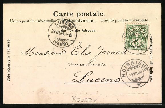 Cartoline postali: Boudry, Gorges de l'Areuse, Usine du Pla – Usato da Berlin venduto da bartko-reher 1