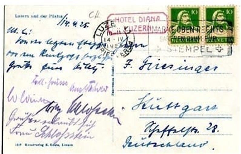 Cartoline postali: Luzern, und der Pilatus – Usato da Ottikon b.Kemptth. venduto da Neptun1974 1