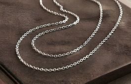 Elegante Ankerkette Silber 925 - Klassisches Design (90 cm)