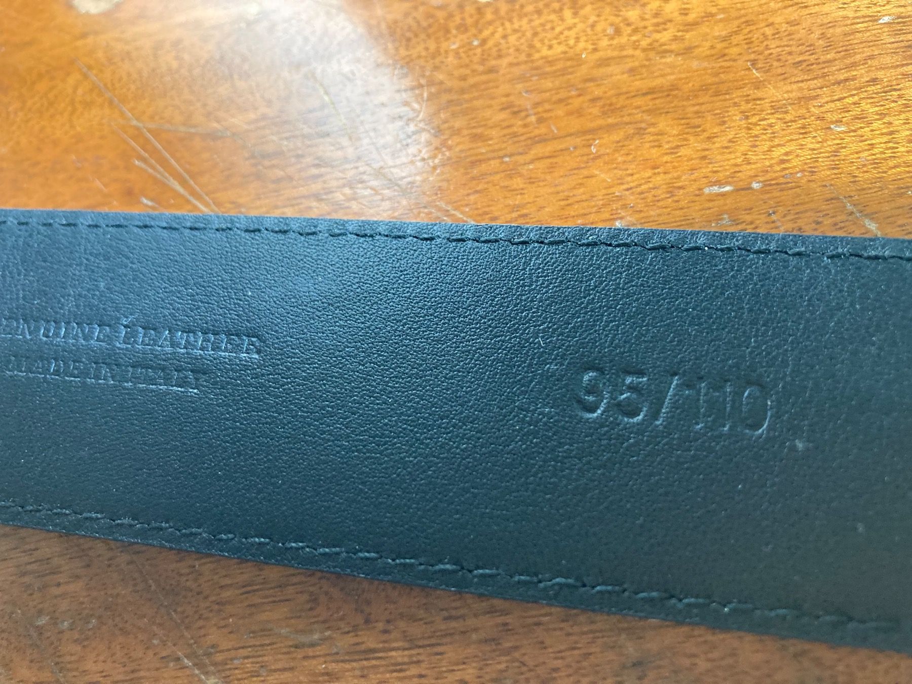 Gürtel: Ceinture en cuir noire, neuve – Neu (gemäss Beschreibung) aus Paudex von micinque 2