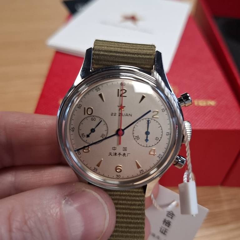 Seagull Orologi: Sea-Gull 1963 Uhr mit Lederarmbänder – Usato da Goldach venduto da ABTGolf 2