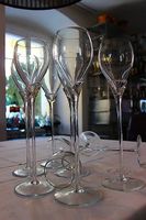 6 mundgeblasene Sekt- / Champagner-/Proseccogläser Kristall