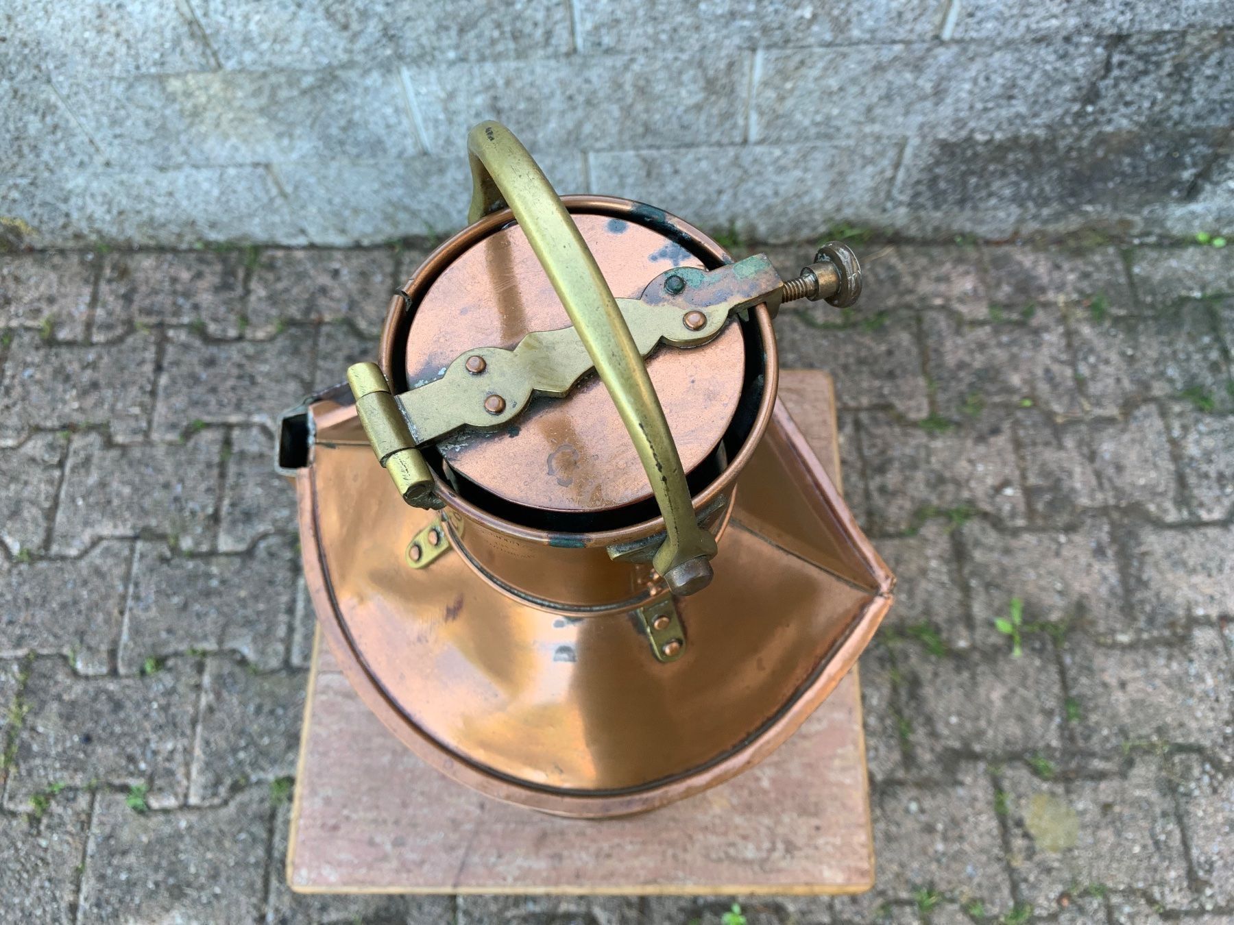 Lampen: seltene alte Alderson & Gyde Birmingham Schiffslampe – Gebraucht aus Feldbach von Olive1 7